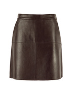 Elsie Kjol Lammskinn Mörkbrun 36