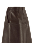 Elsie Kjol Lammskinn Mörkbrun 36