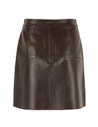 Elsie Kjol Lammskinn Mörkbrun 36