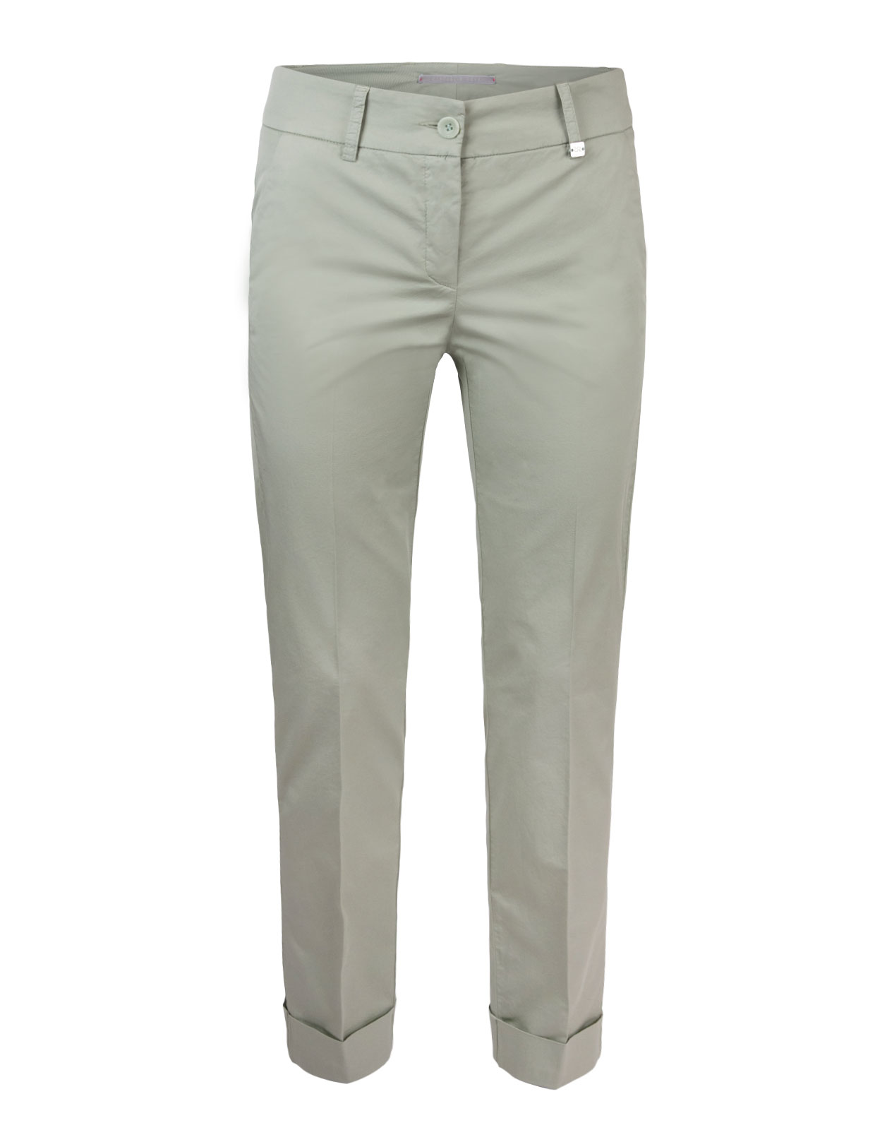 Dora Trouser Poplin Green Smoke