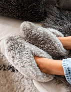 Ulla Tofflor Shearling Gråbeige