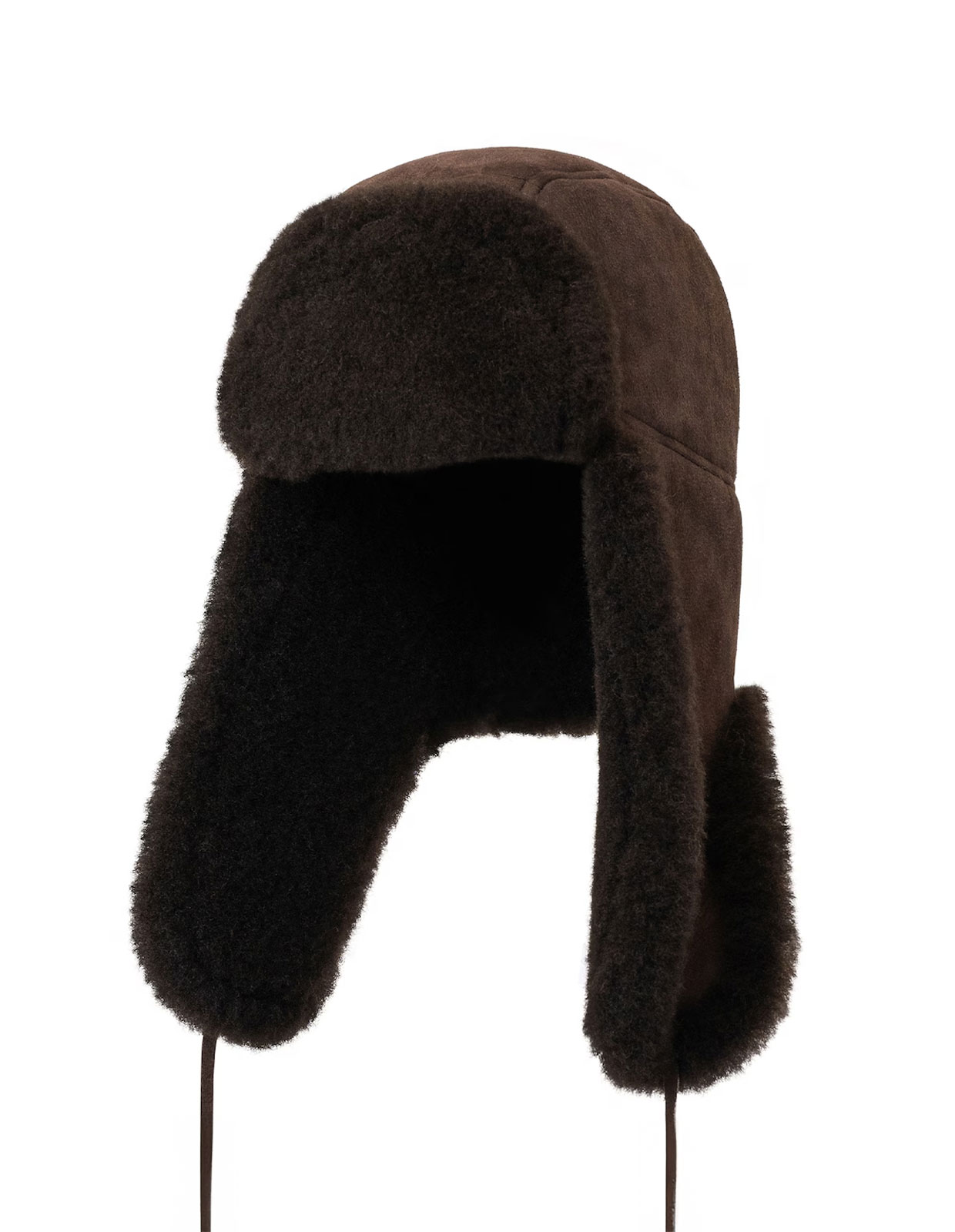 Wengen Mössa Fårskinn Mörkbrun 56/58