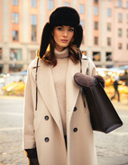 Wengen Mössa Fårskinn Mörkbrun 56/58