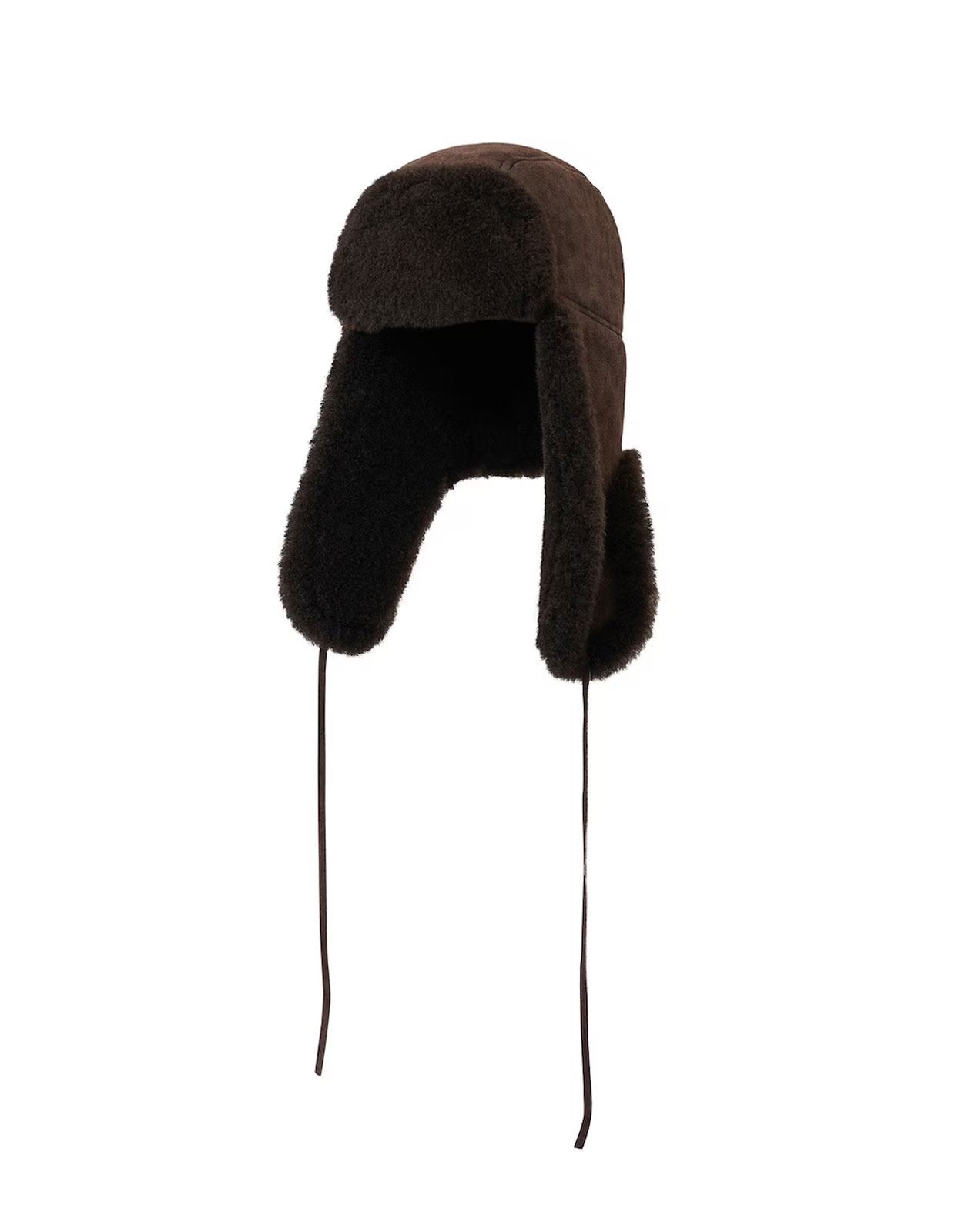 Wengen Mössa Fårskinn Mörkbrun 56/58