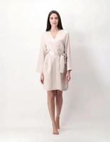 Kimono Siden Champagne