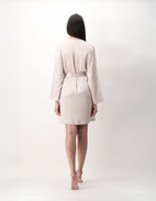 Kimono Siden Champagne XL
