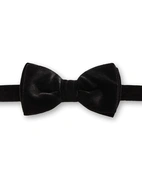 Fluga Sammet Färdigknuten Svart