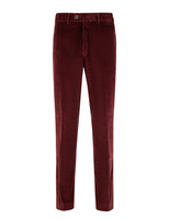 Parma Regular Fit Trouser Genua Cord Vinröd