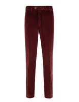 Parma Regular Fit Trouser Genua Cord Vinröd