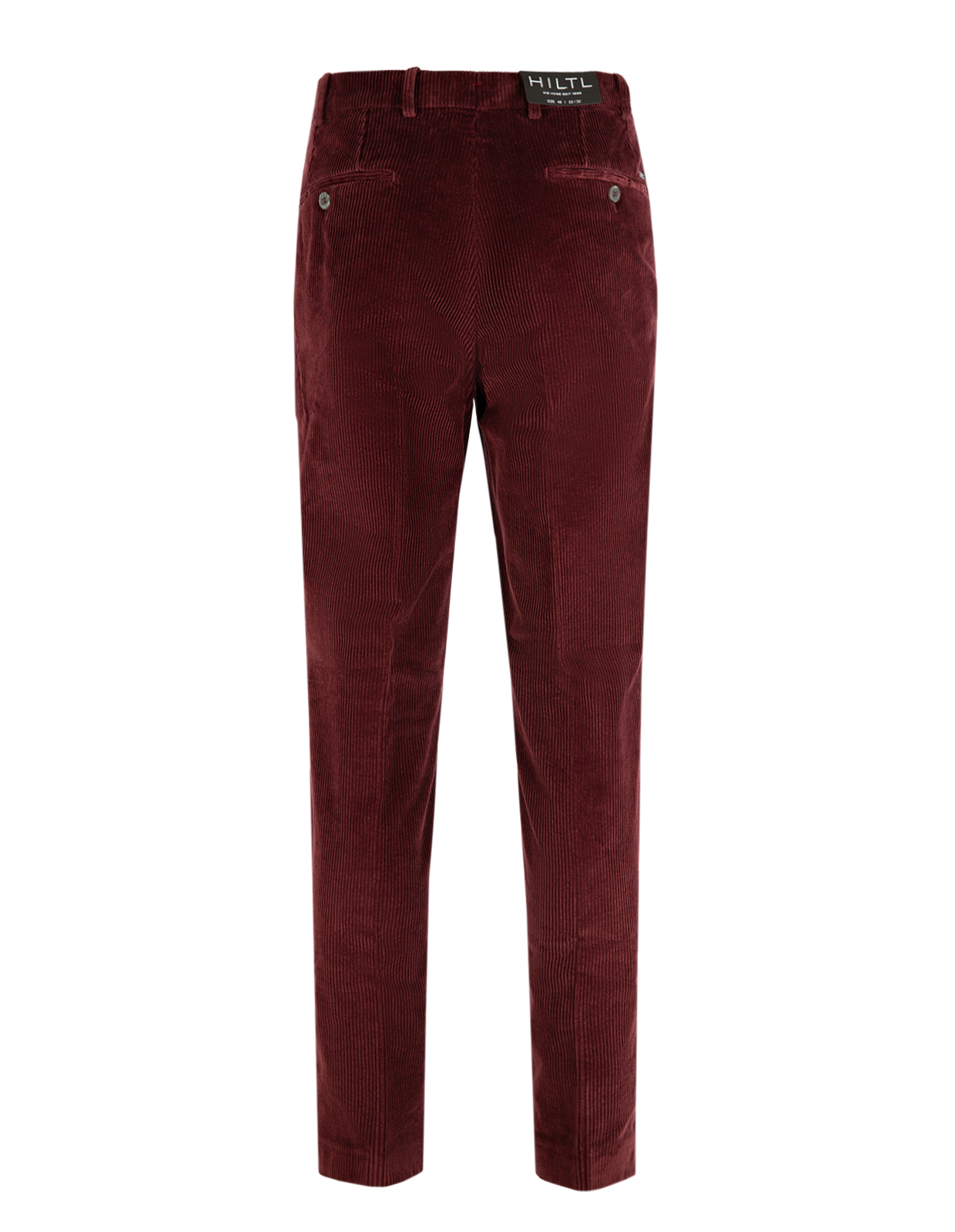 Parma Regular Fit Trouser Genua Cord Vinröd