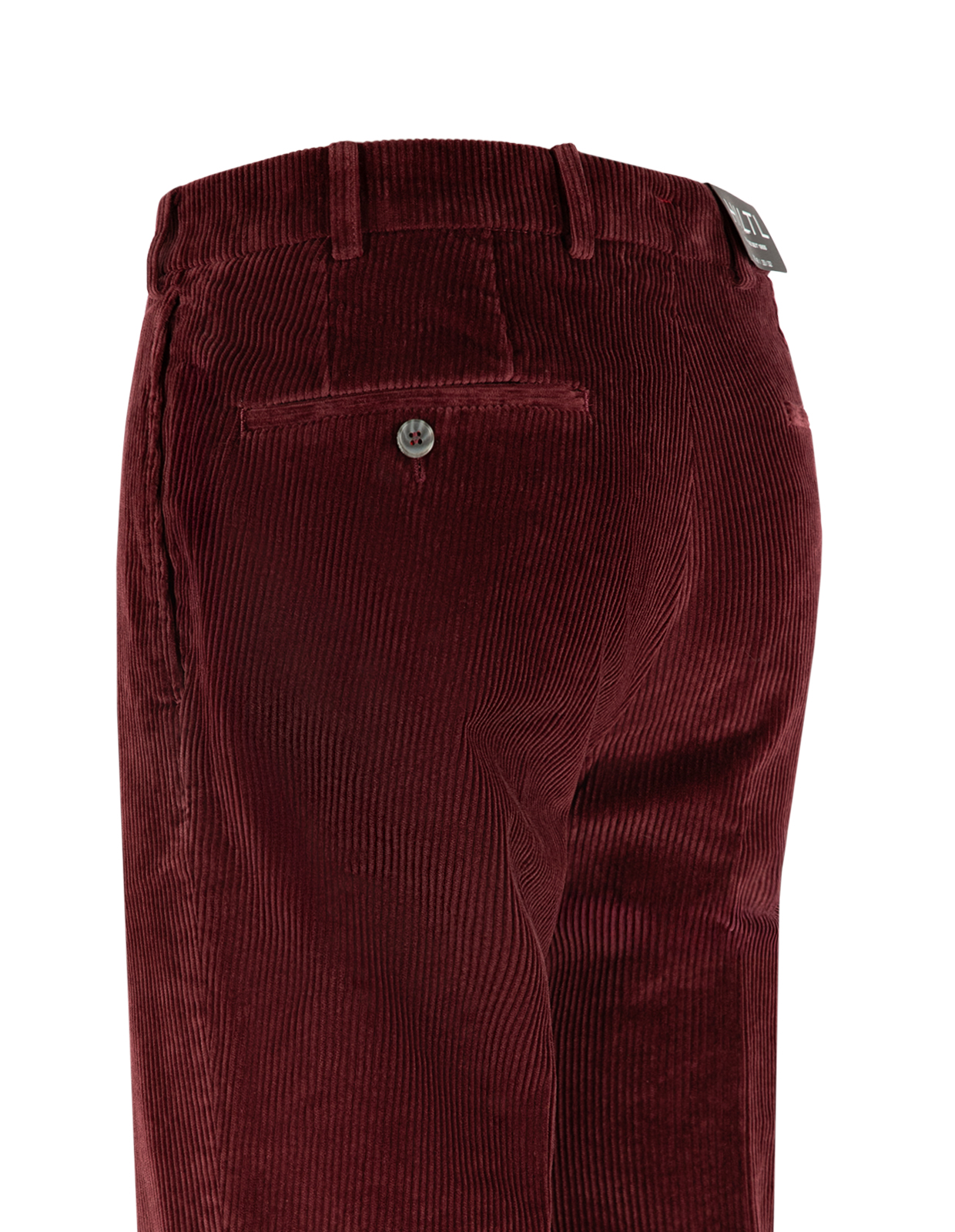 Parma Regular Fit Trouser Genua Cord Vinröd