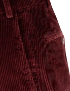 Parma Regular Fit Trouser Genua Cord Vinröd