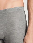 Långkalsong Ull/Siden Grå