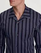 Pyjamas Relax Streamline Blå/Vinröd Randig XXL