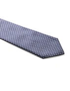 Slips Vävd Siden Navy Prickig One Size