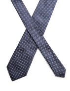 Slips Vävd Siden Navy Prickig One Size