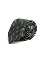 Slips Vävd Siden Mörkgrön/Prickig One Size