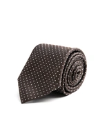 Slips Vävd Siden Brun Prickig One Size