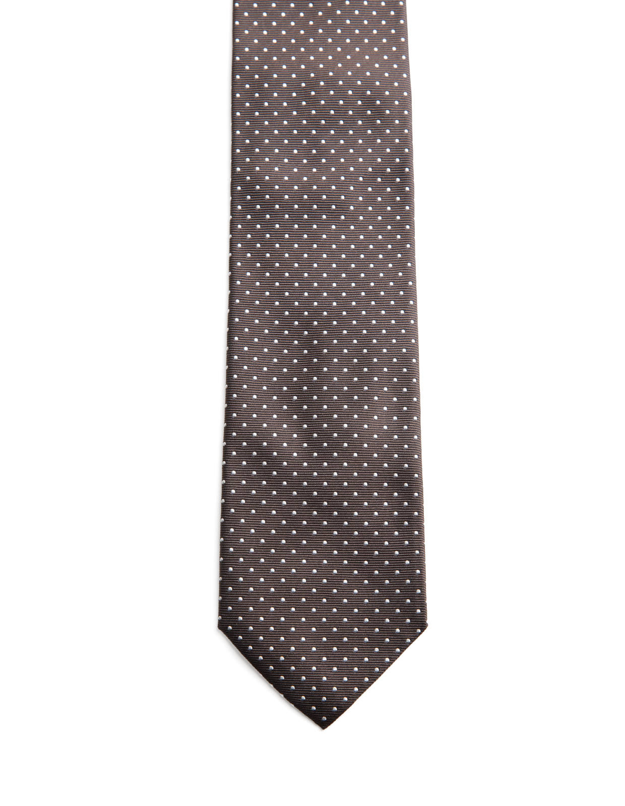 Slips Vävd Siden Brun Prickig One Size