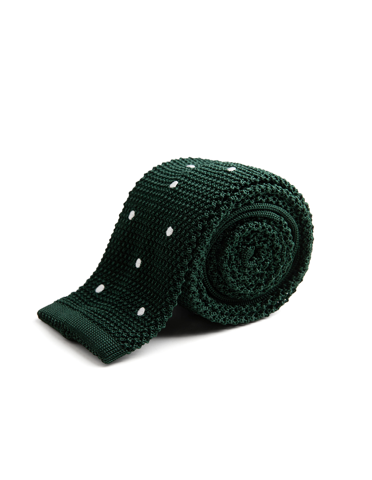 Grana Riso Stickad Slips Siden Mörkgrön/Vit One Size