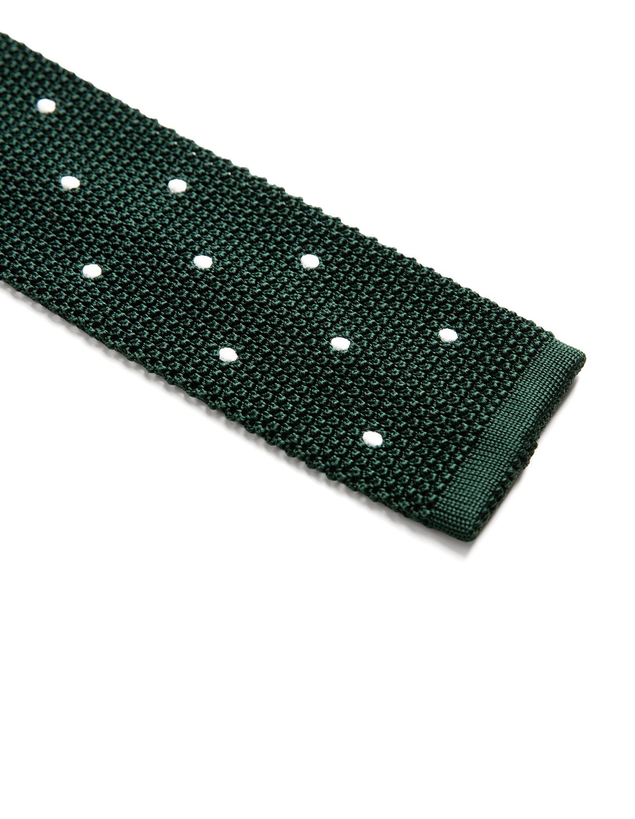 Grana Riso Stickad Slips Siden Mörkgrön/Vit One Size