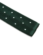 Grana Riso Stickad Slips Siden Mörkgrön/Vit One Size