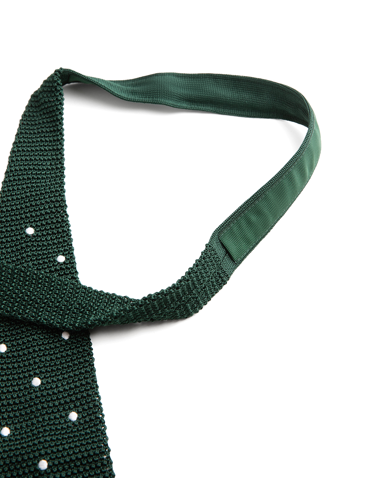 Grana Riso Stickad Slips Siden Mörkgrön/Vit One Size