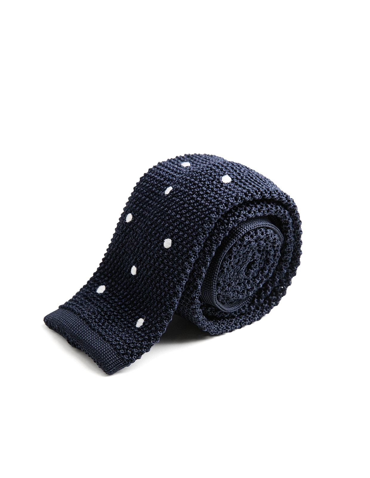 Grana Riso Stickad Slips Siden Marinblå/Vit One Size