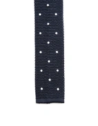 Grana Riso Stickad Slips Siden Marinblå/Vit One Size