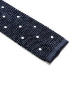 Grana Riso Stickad Slips Siden Marinblå/Vit One Size