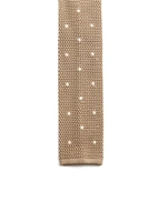 Grana Riso Stickad Slips Siden Beige/Vit One Size