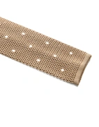 Grana Riso Stickad Slips Siden Beige/Vit One Size