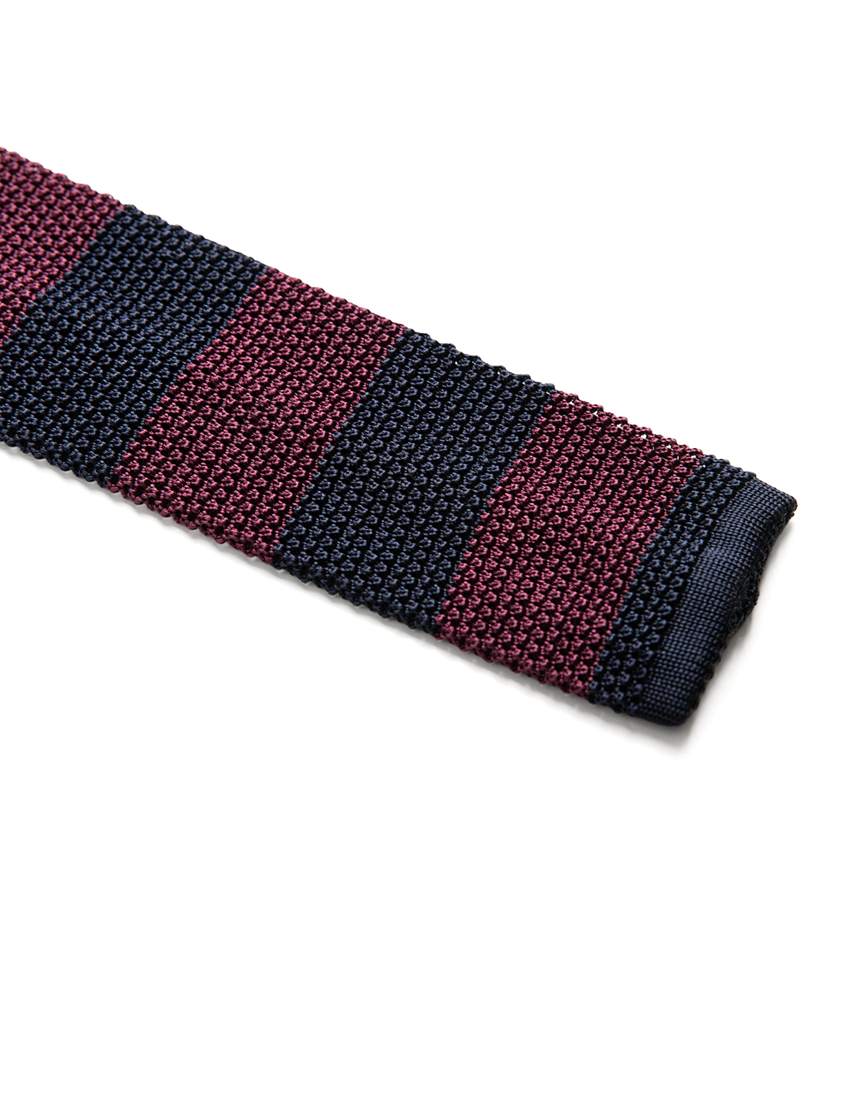 Grana Riso Stickad Slips Siden Plommonröd/Navy One Size