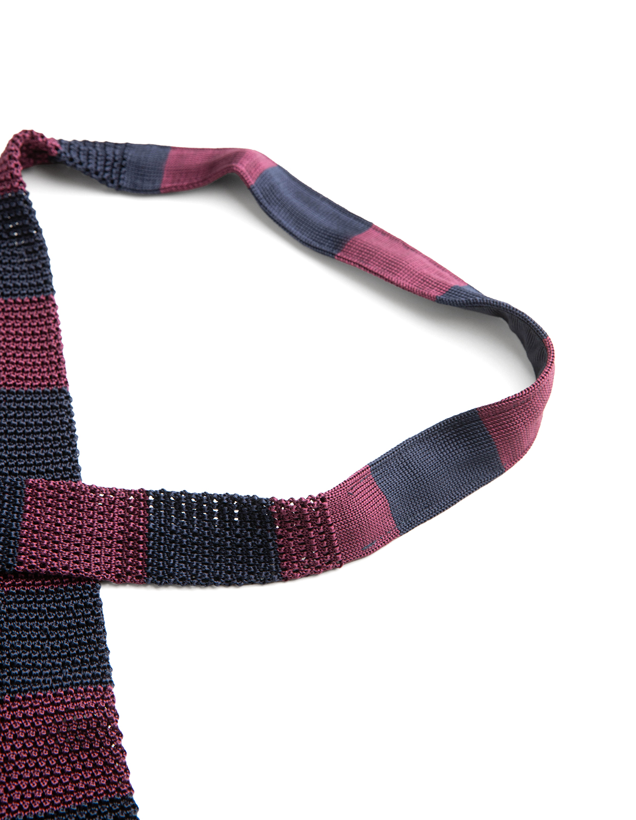 Grana Riso Stickad Slips Siden Plommonröd/Navy One Size