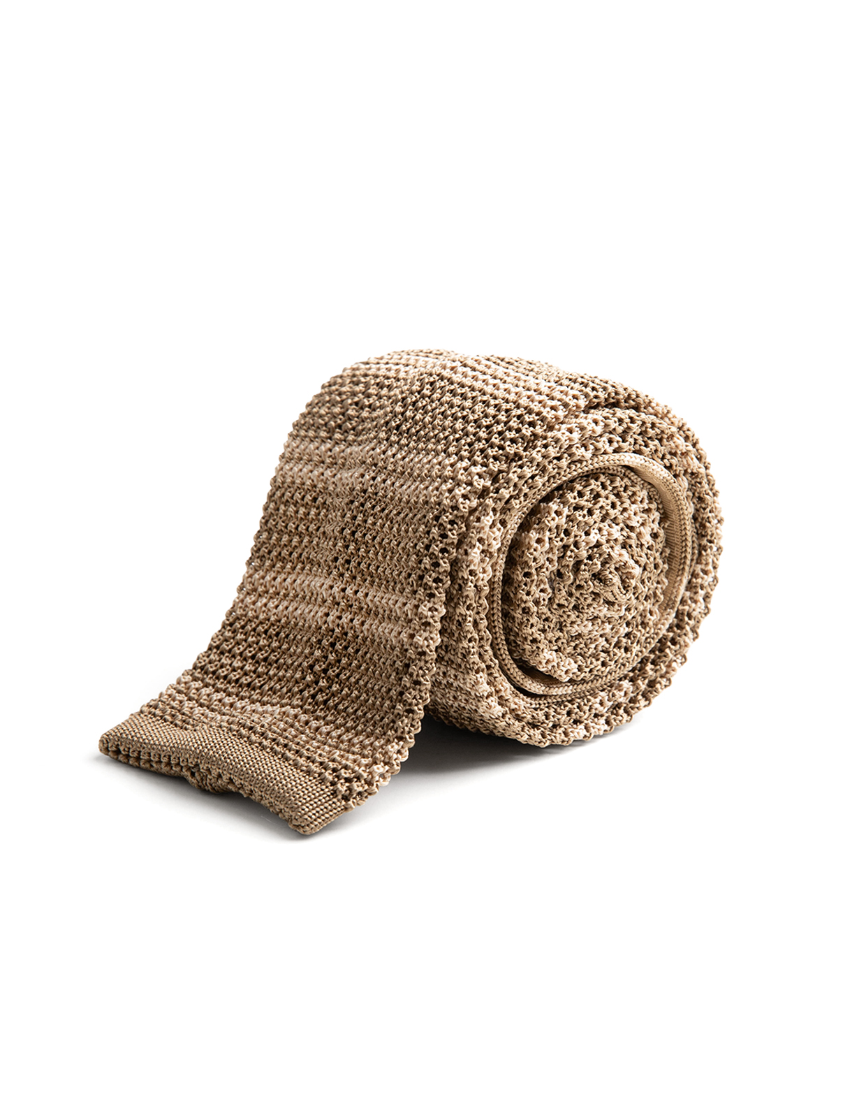 Grana Riso Stickad Slips Siden Beige/Mörkbeige One Size