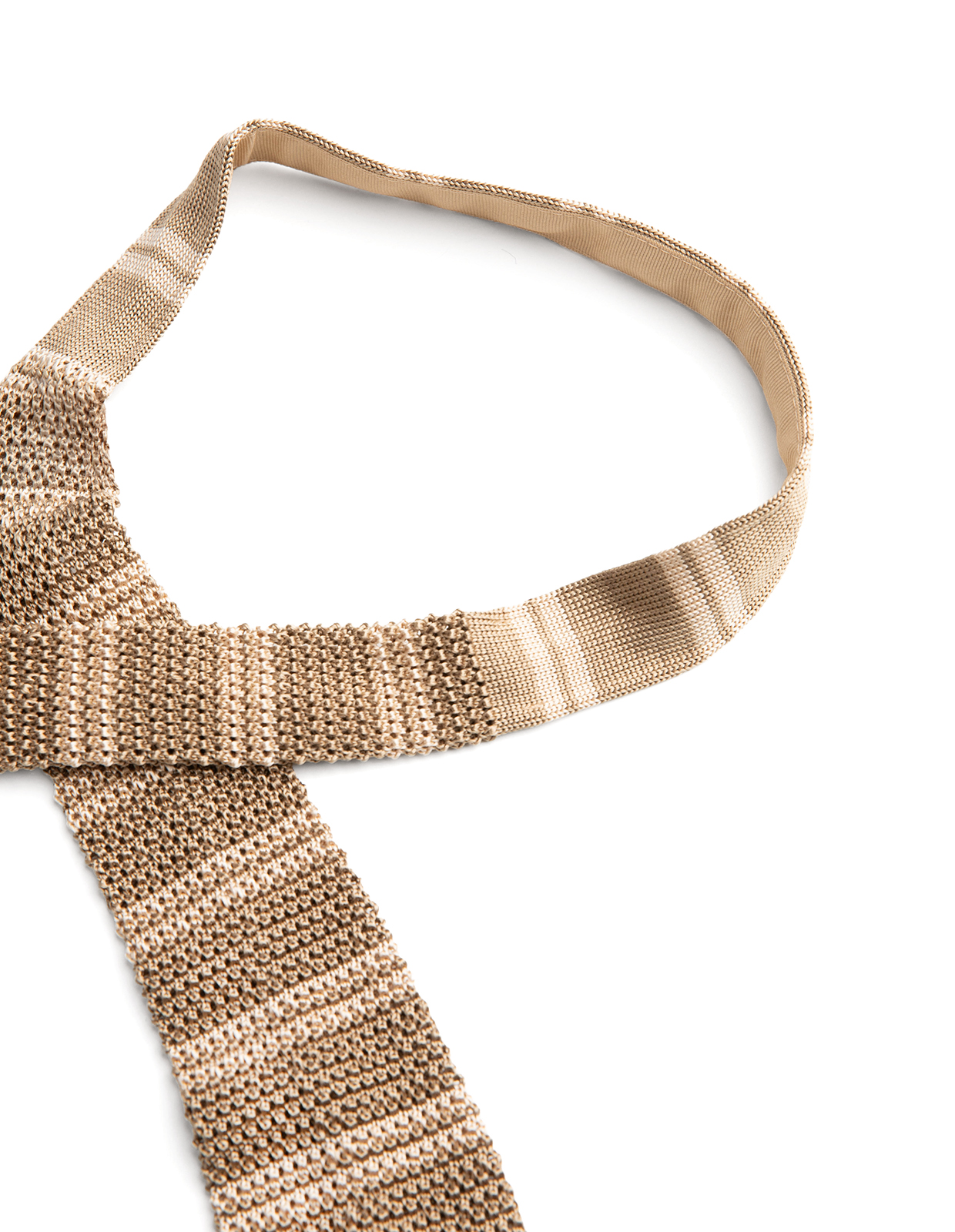 Grana Riso Stickad Slips Siden Beige/Mörkbeige One Size