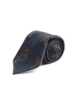 Slips Untipped Siden 7 Fold Navy Paisley One Size