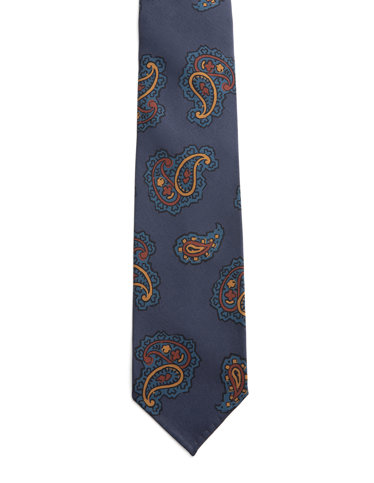 Slips Untipped Siden 7 Fold Navy Paisley One Size