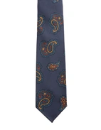Slips Untipped Siden 7 Fold Navy Paisley One Size