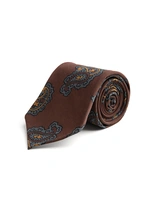 Slips Untipped Siden 7 Fold Brun Paisley One Size