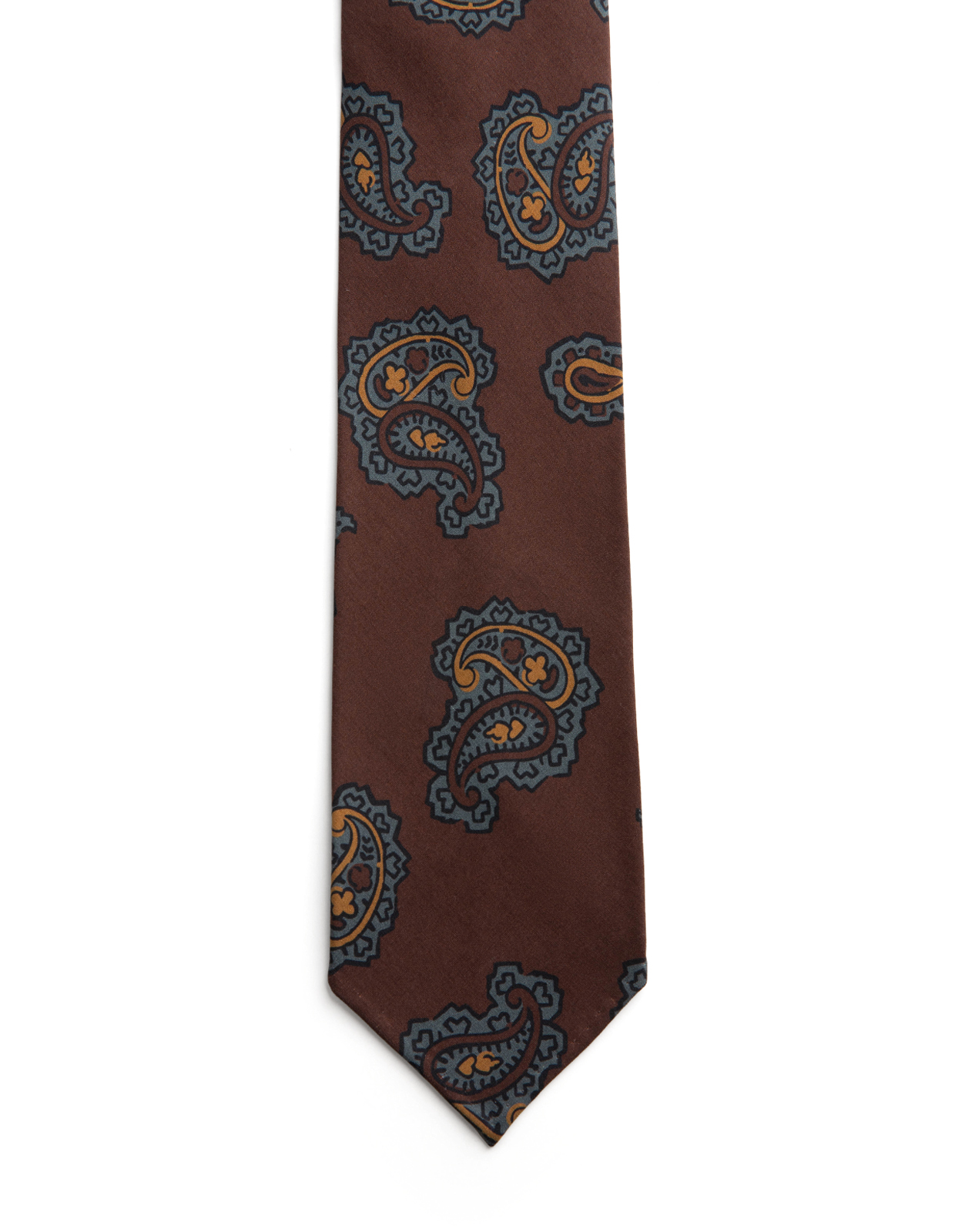 Slips Untipped Siden 7 Fold Brun Paisley One Size