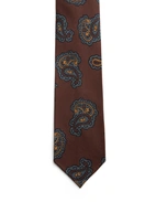 Slips Untipped Siden 7 Fold Brun Paisley One Size