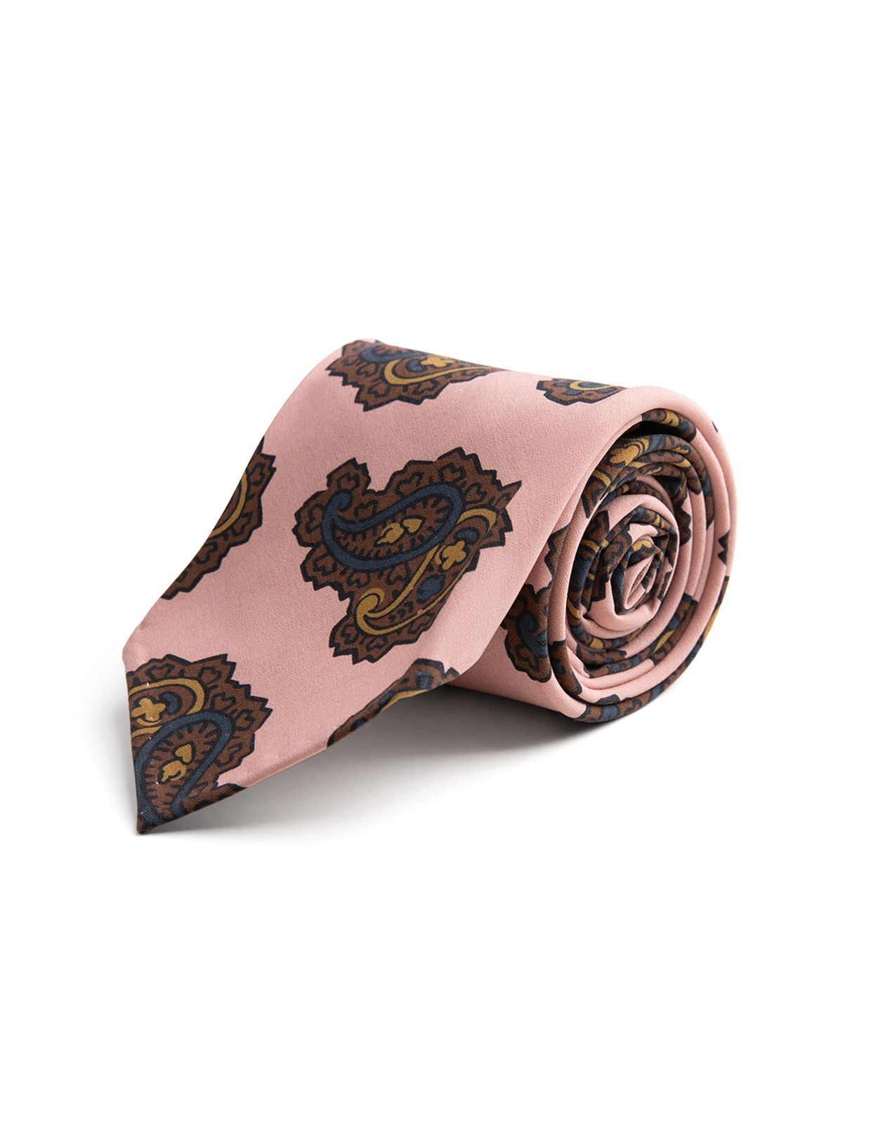 Slips Untipped Siden 7 Fold Rosa Paisley One Size