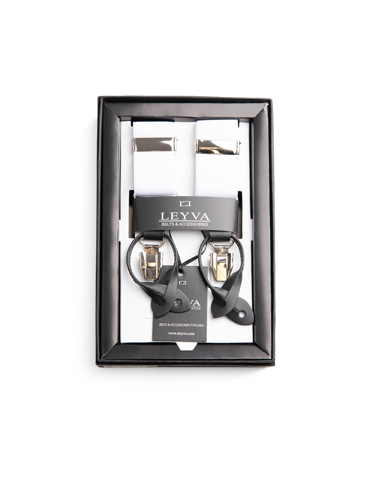 Klassiska Hängslen Vit One Size