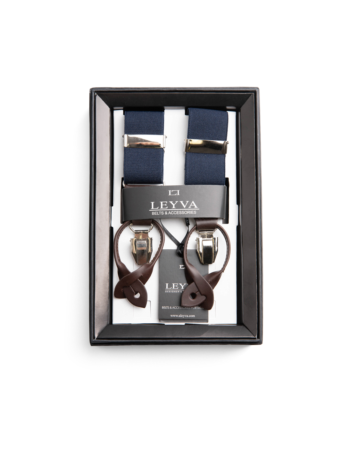 Klassiska Hängslen Mörkblå One Size