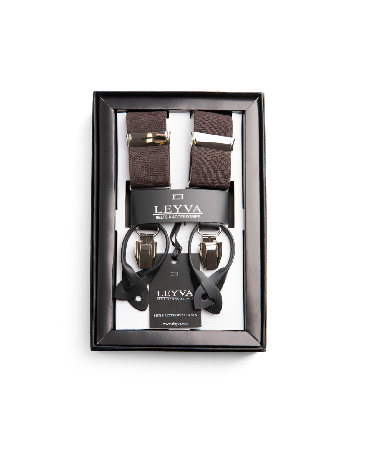 Klassiska Hängslen Mörkbrun One Size