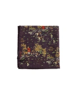 Bröstnäsduk Pochette Ullblandning Lila Mönstrad One Size