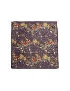 Bröstnäsduk Pochette Ullblandning Lila Mönstrad One Size