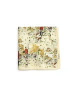 Bröstnäsduk Pochette Ullblandning Beige Mönstrad One Size