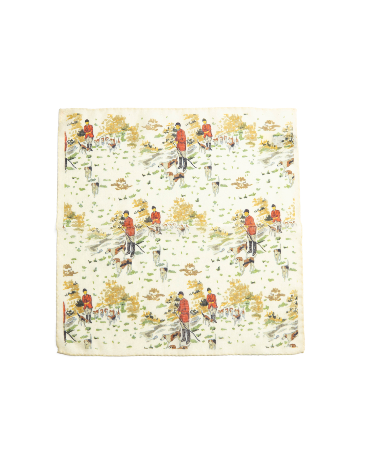 Bröstnäsduk Pochette Ullblandning Beige Mönstrad One Size